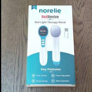 Norelie RedRevive Red Light Laser Therapy Wand with Holder and Gel, Glasses